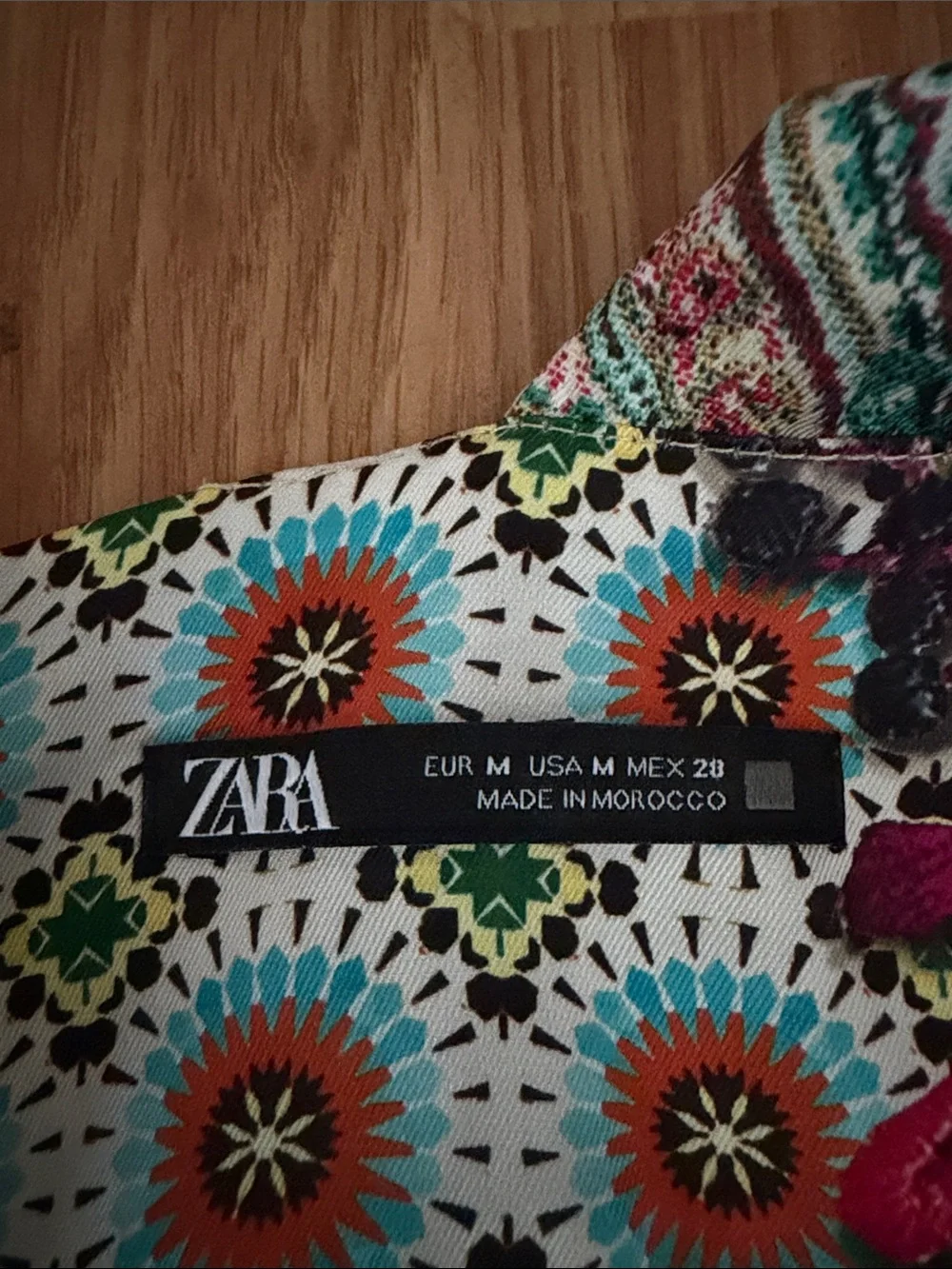 Zara printed patchwork